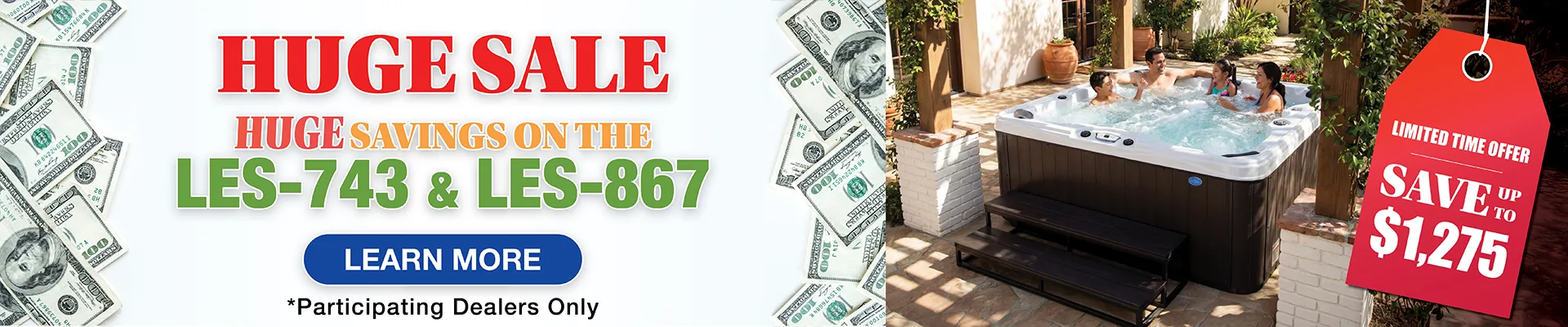 Calspas hot tub being used in a family setting - Medford